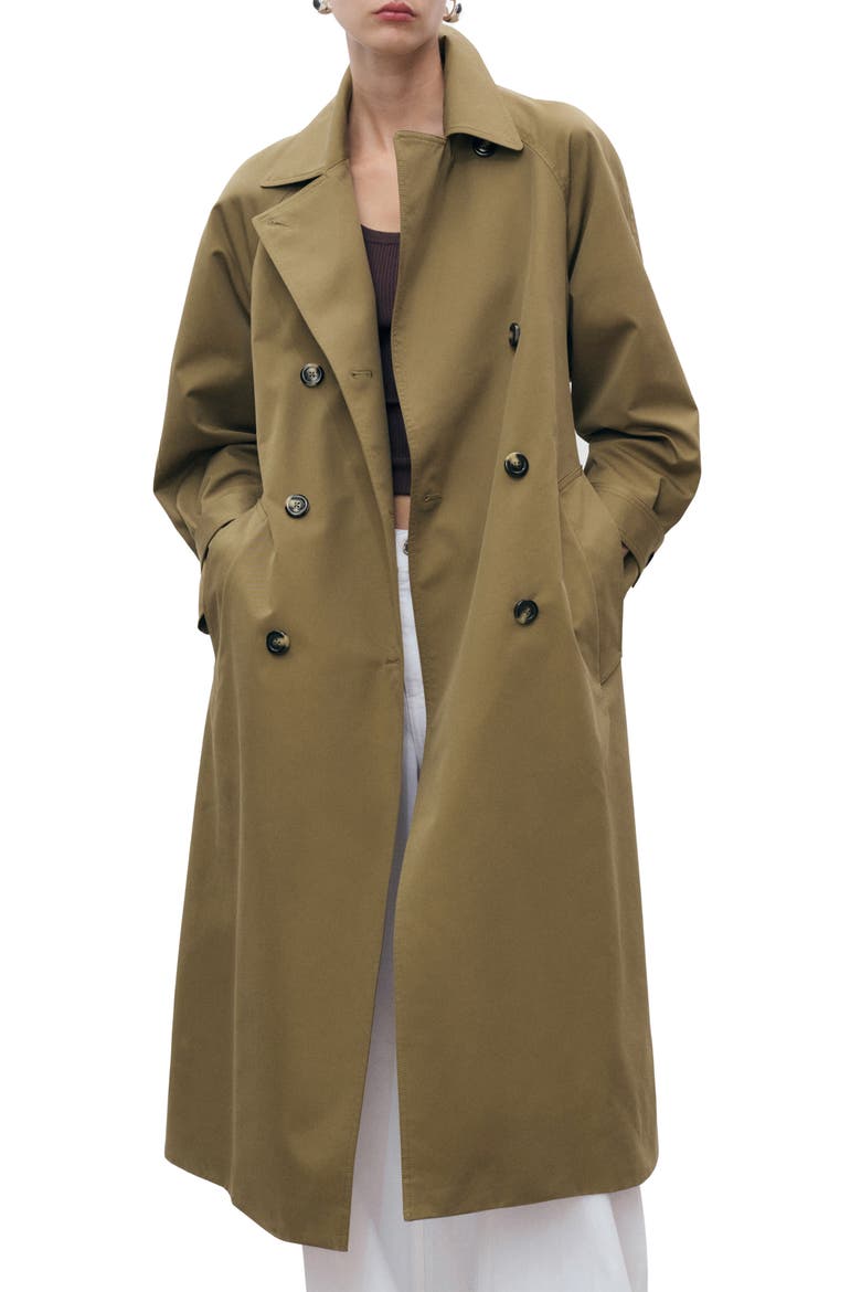 Angela Trench Coat, Main, color, KHAKI GREEN