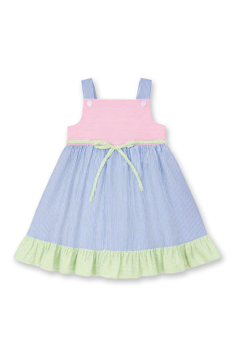 Florence Eiseman Seersucker Dress With Flower, Alternate, color, Multi