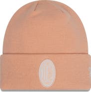 New Era Men's New Era Pink AC Milan Seasonal Color Cuffed Knit Hat