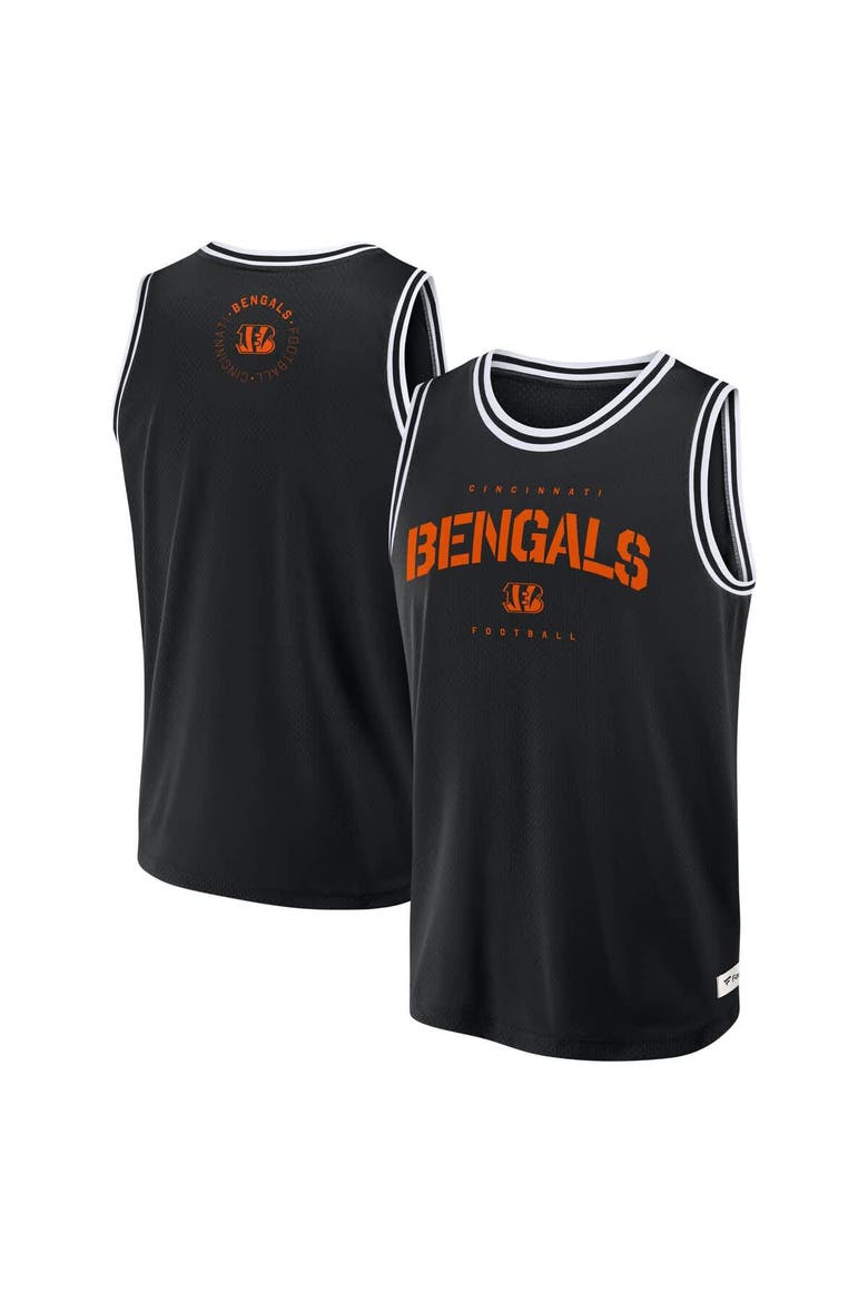 Men's Fanatics Black Cincinnati Bengals Elements Future Ground Jersey Tank Top, Main, color, Black