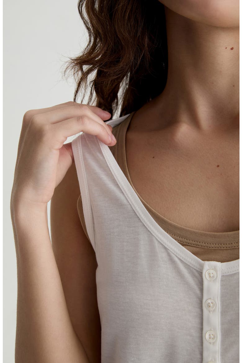 Alina Henley Tank, Alternate, color, POWDER/KHAKI SAND