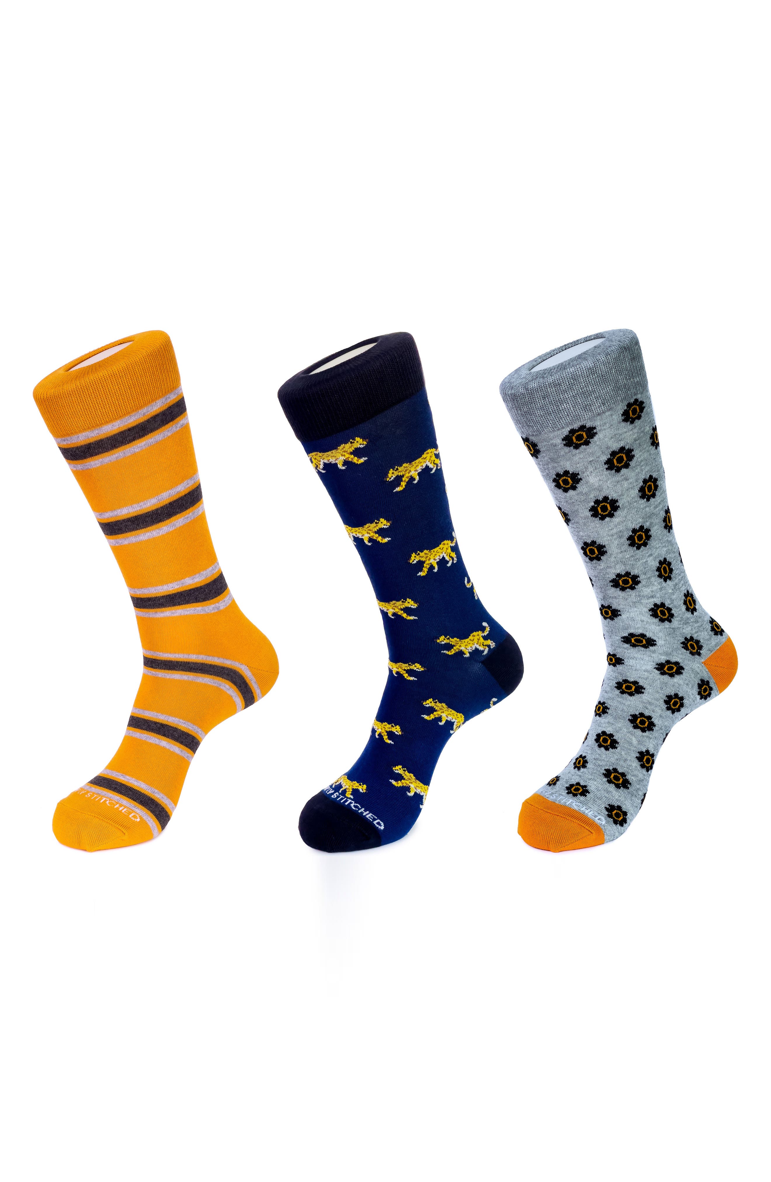 Assorted 3-Pack Crew Socks