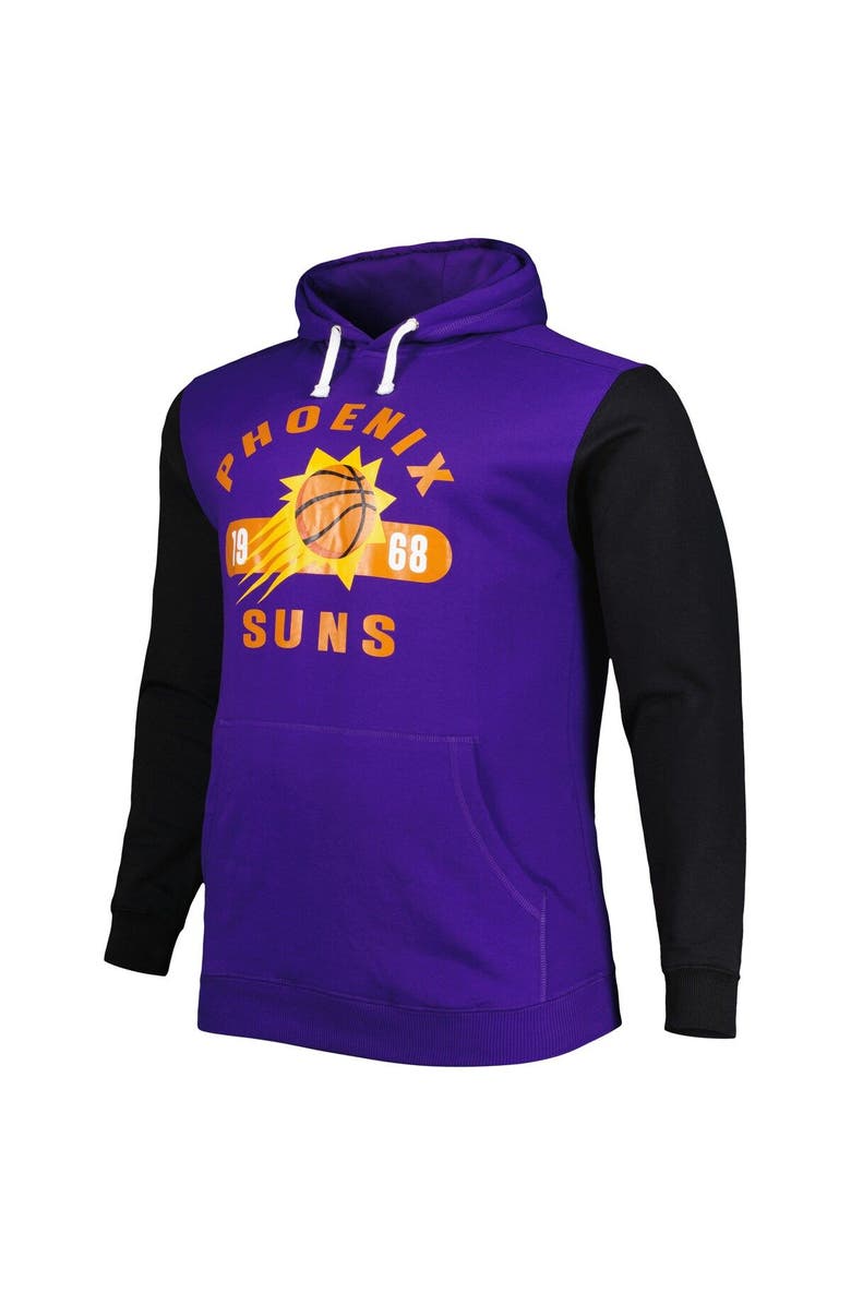 FANATICS Men's Fanatics Branded Purple/Black Phoenix Suns Big & Tall Bold Attack Pullover Hoodie, Alternate, color, Purple