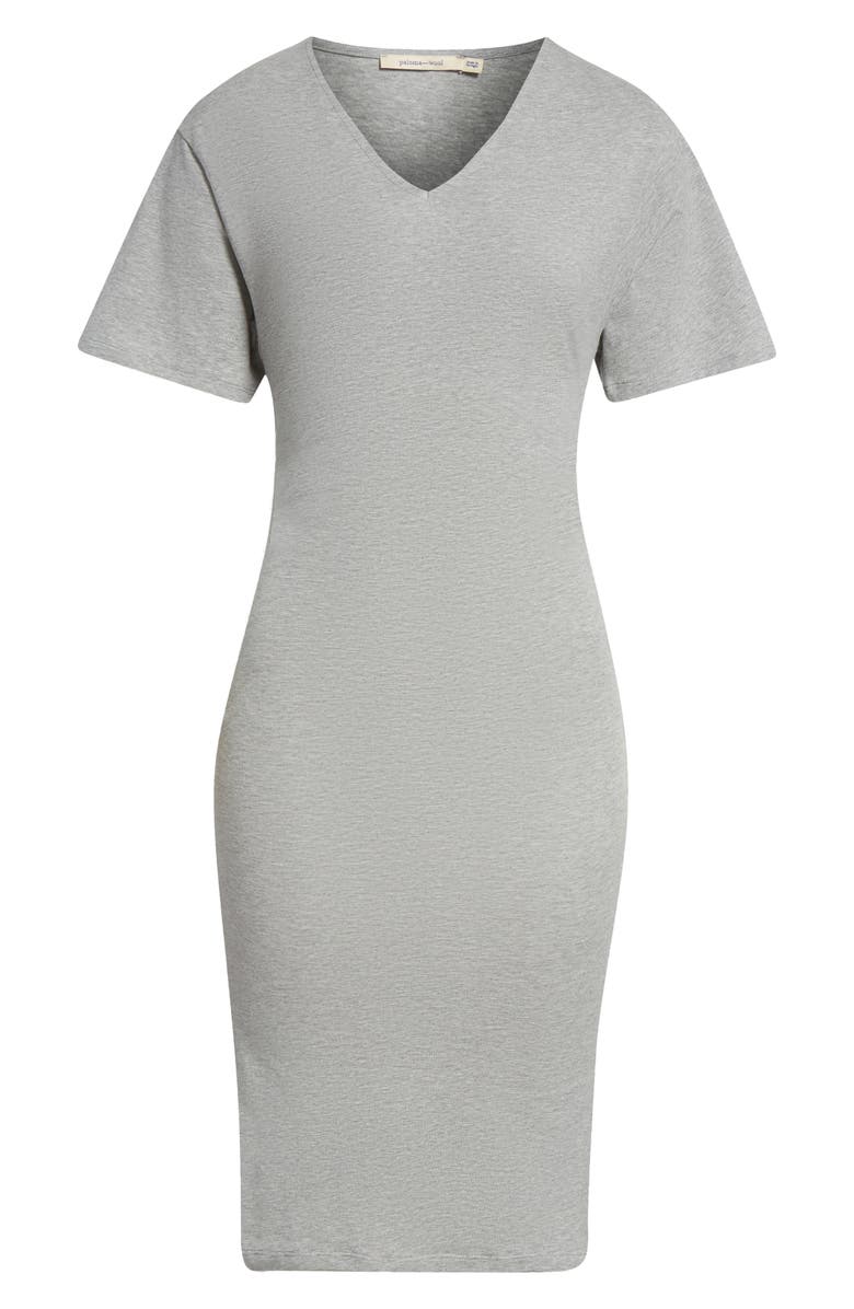 Paloma Wool Mes Stretch Cotton T-Shirt Dress, Alternate, color, Grey