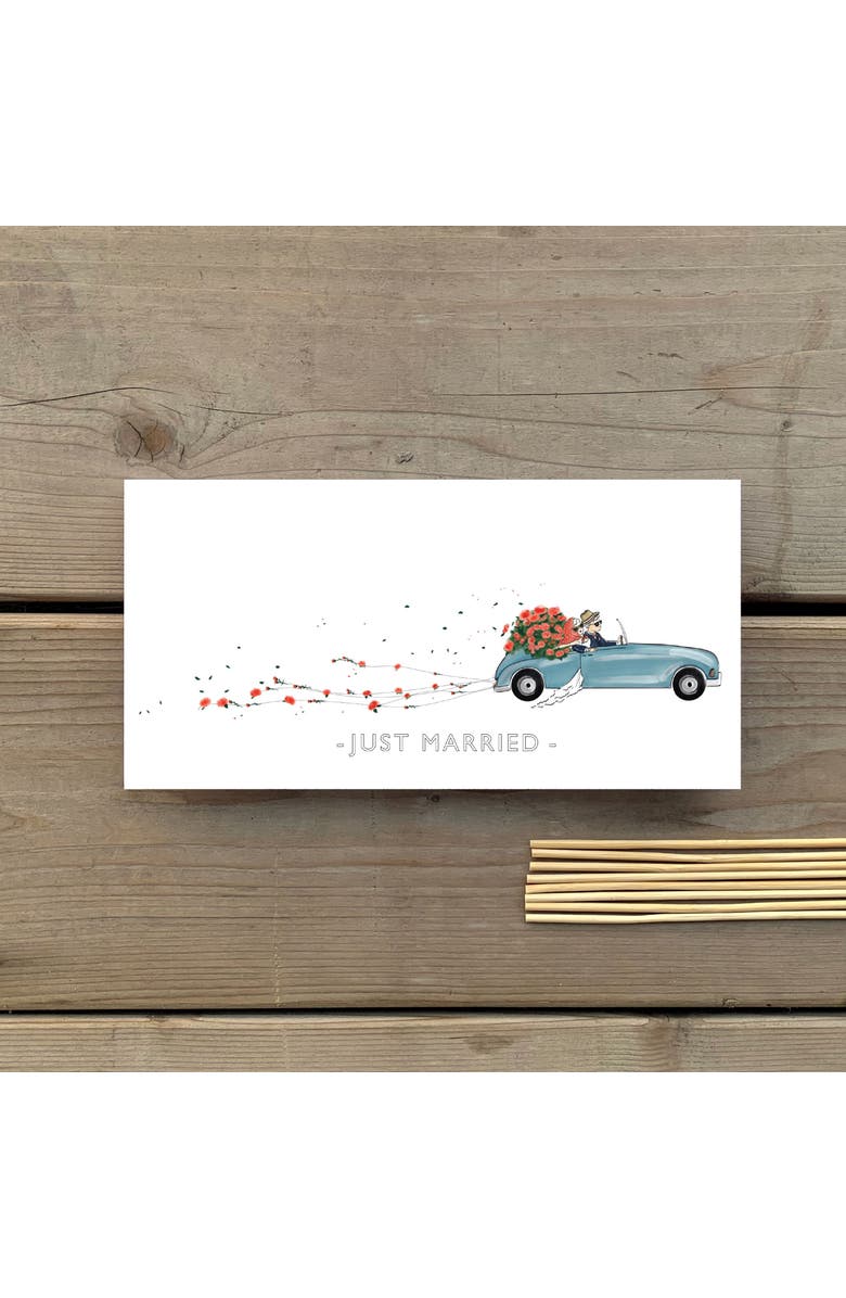 Ramus & Co 2ct Just Married Long Greeting Card Pack, Alternate, color, Multi-Pack