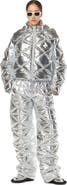 MCM Apres-Ski Quilted Puffer Jacket in Metallic Polyester