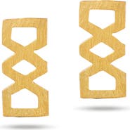 Turquoise Mountain Girih Bar Earrings