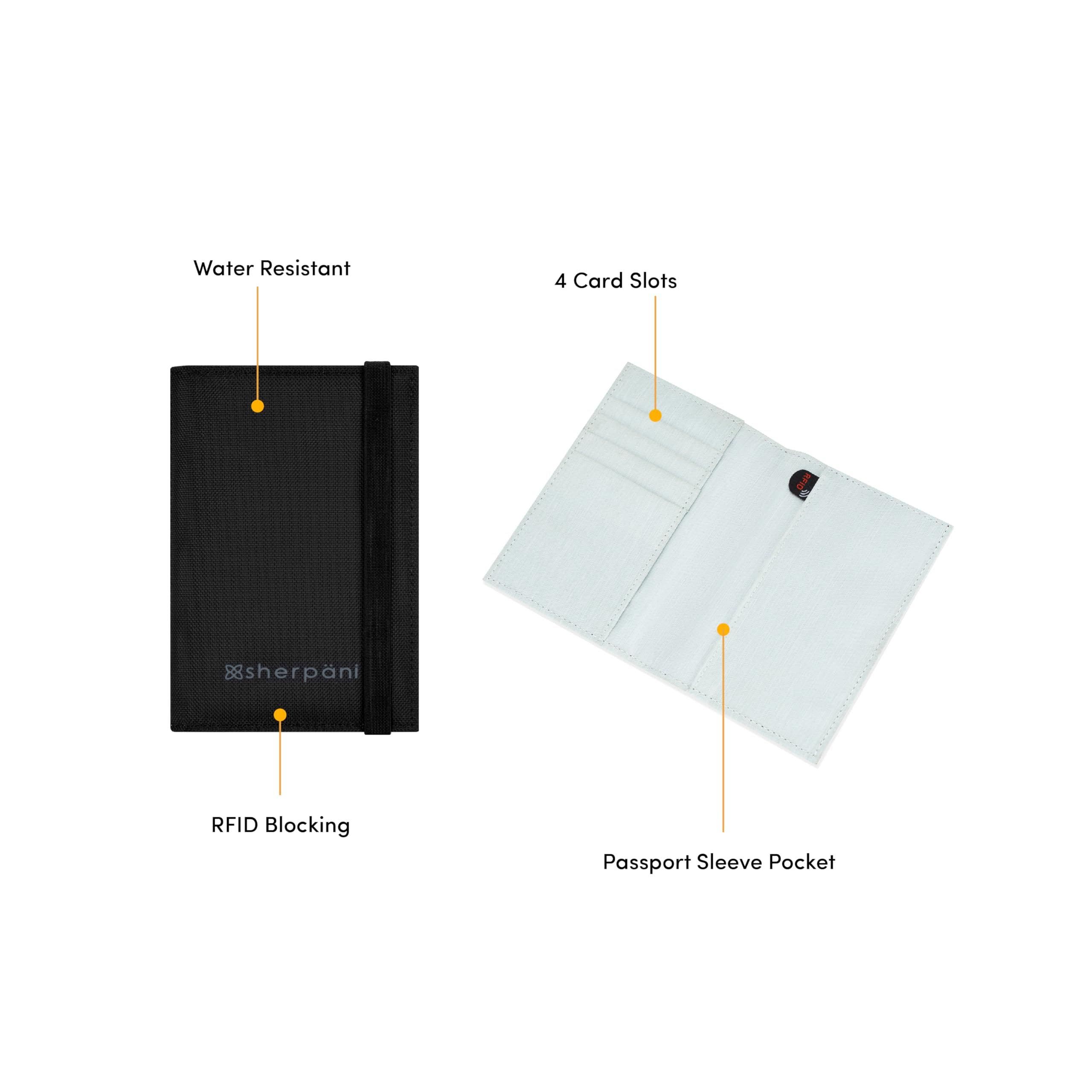 Sherpani Vienna Anti Theft Passport Holder, Alternate, color, 