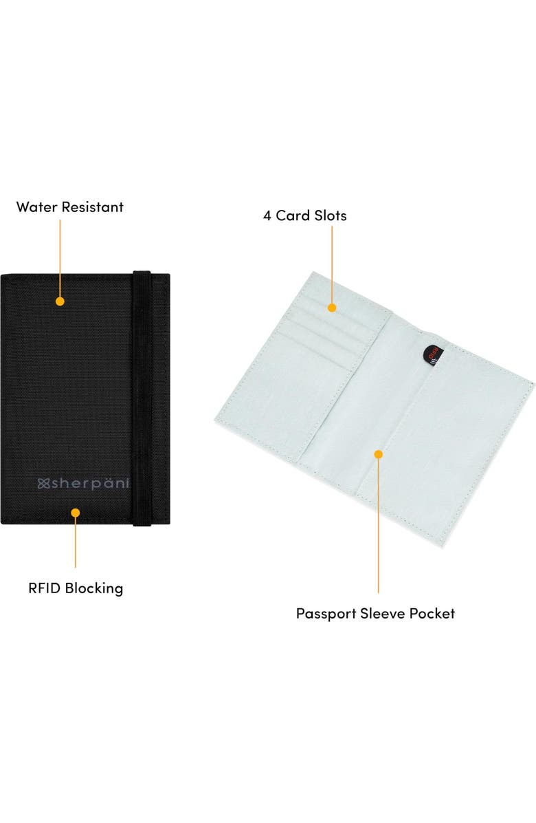 Sherpani Vienna Anti Theft Passport Holder, Alternate, color,