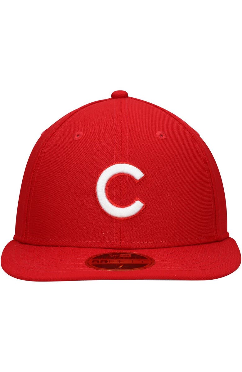 New Era Men's New Era Scarlet Chicago Cubs Low Profile 59FIFTY Fitted Hat, Alternate, color, Scarlet