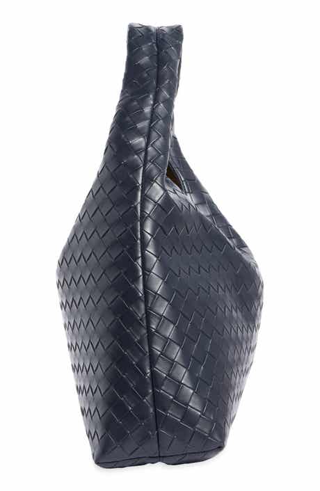 Laura Woven Faux Leather Hobo Bag