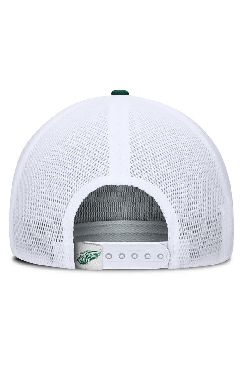Men's Fanatics Green/White Detroit Red Wings Bermuda A-Frame Adjustable Hat, Alternate, color, Green