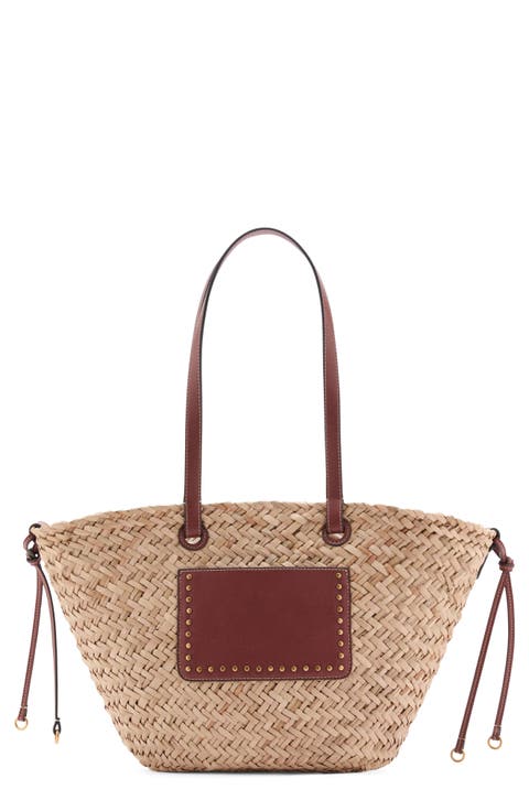 Large Straw Shoulder Bag