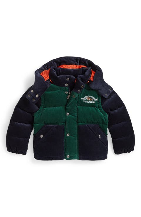 Kids' Corduroy Down & Feather Fill Jacket