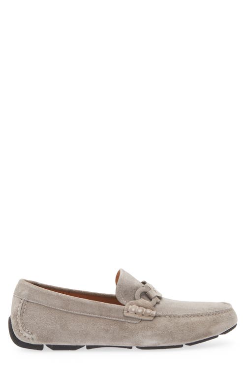 Ferragamo Byte Suede Driving Loafer In Taormina Stone