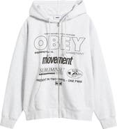 Obey Persistent Movement Graphic Zip Hoodie