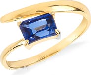 YS GEMS Gemstone Bypass Ring