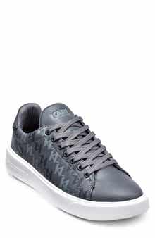 KARL LAGERFELD PARIS Side Logo Grid Low Top Sneaker