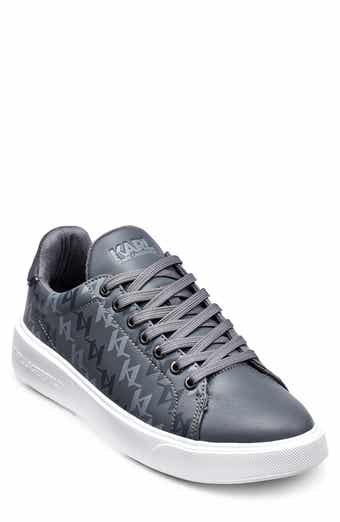 KARL LAGERFELD PARIS Side Logo Grid Low Top Sneaker