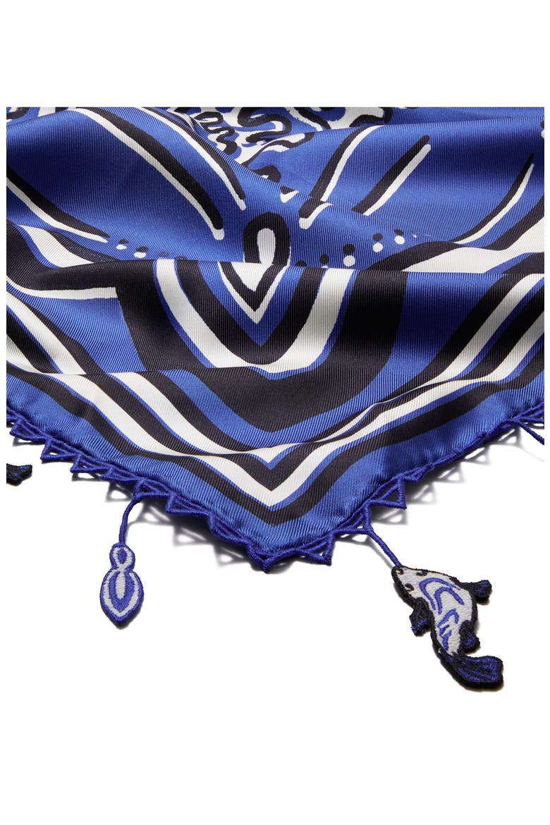 Fish Silk Square Scarf, Alternate, color, FISH SILK SQUARE BLUE
