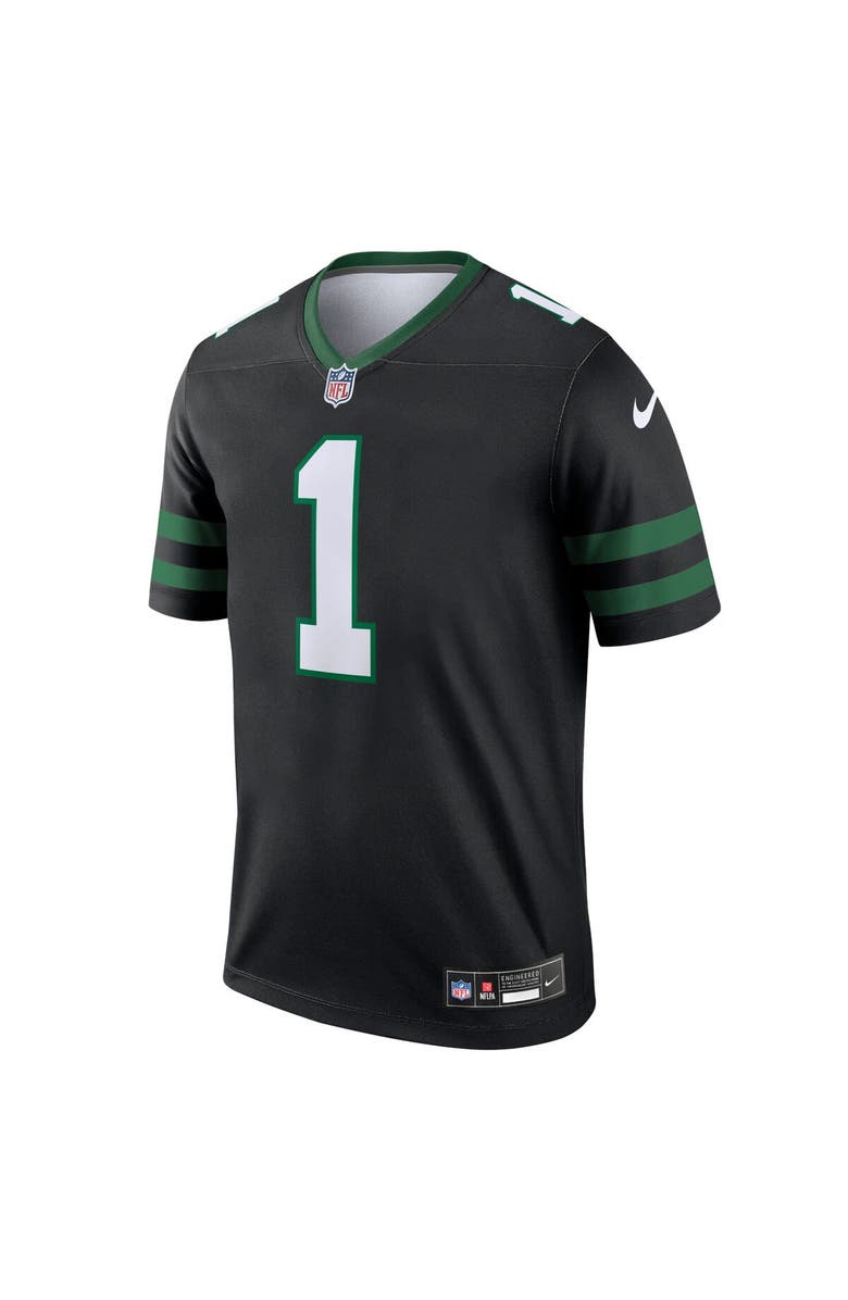 Nike Men's Nike Ahmad Sauce Gardner Black New York Jets Alternate Legend Player Performance Top, Alternate, color, Black