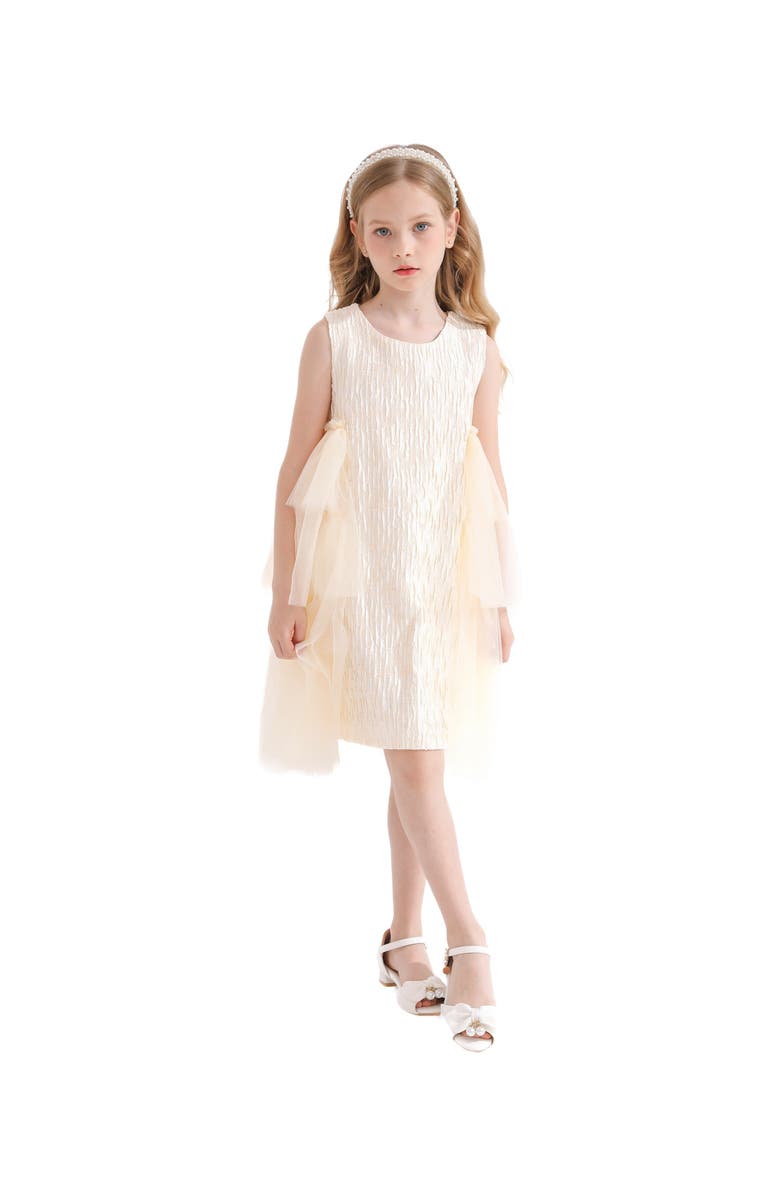 Tulleen Sonata Dress, Alternate, color, Champagne