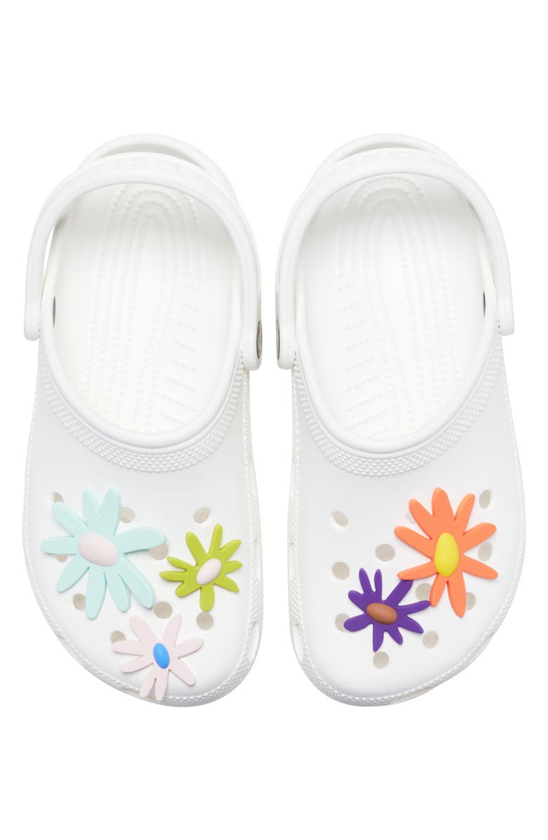 Jibbitz Assorted 5-Pack Crafted Daisy Jibbitz<sup>™</sup> Shoe Charms, Alternate, color, White Multi