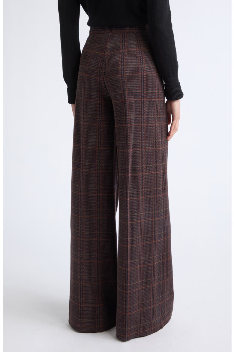 Memiro Plaid Wool Trousers, Alternate, color, BROWN BORDEAUX