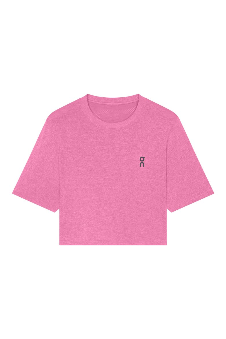 Train Flex Crop T-Shirt, Alternate, color, BUBBLEGUM HEATHER
