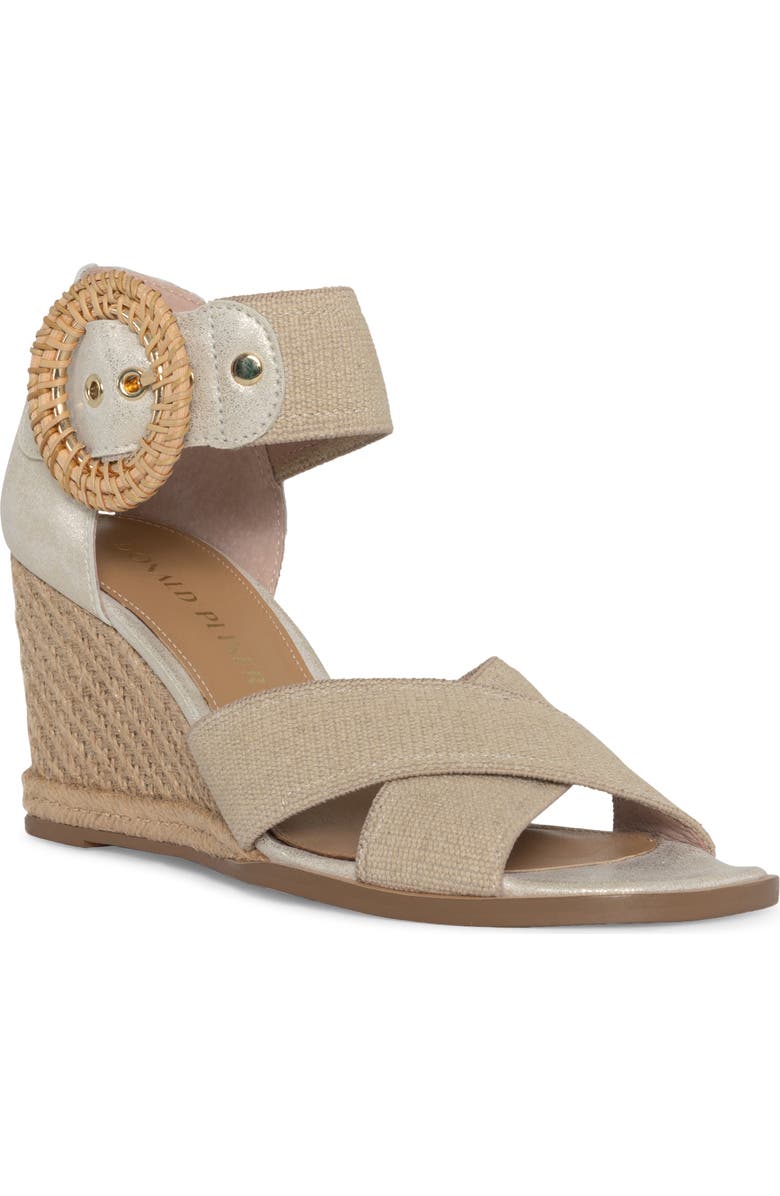 Donald Pliner Wedge Sandal, Main, color, Platino