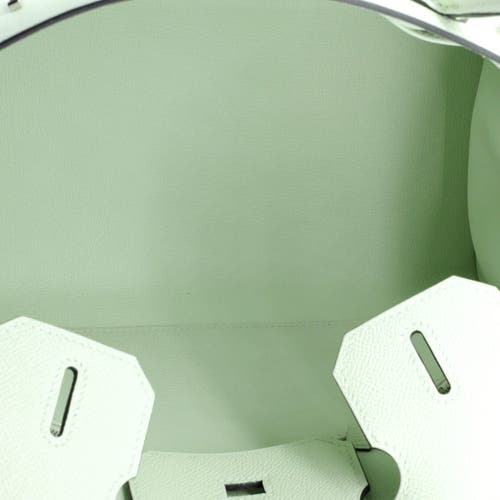 Pre-owned Hermes Hermes Birkin Sellier Bag Green Epsom With Palladium Hardware 30
