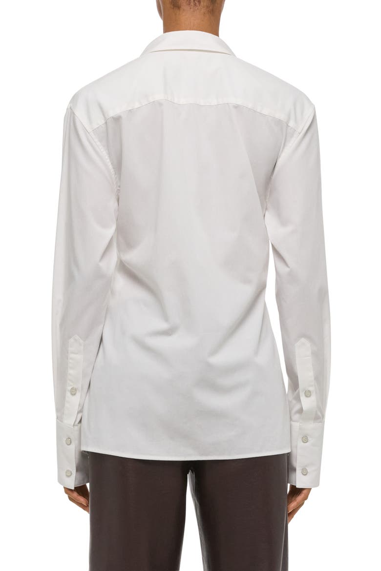 Apron Woven Shirt, Alternate, color, WHITE