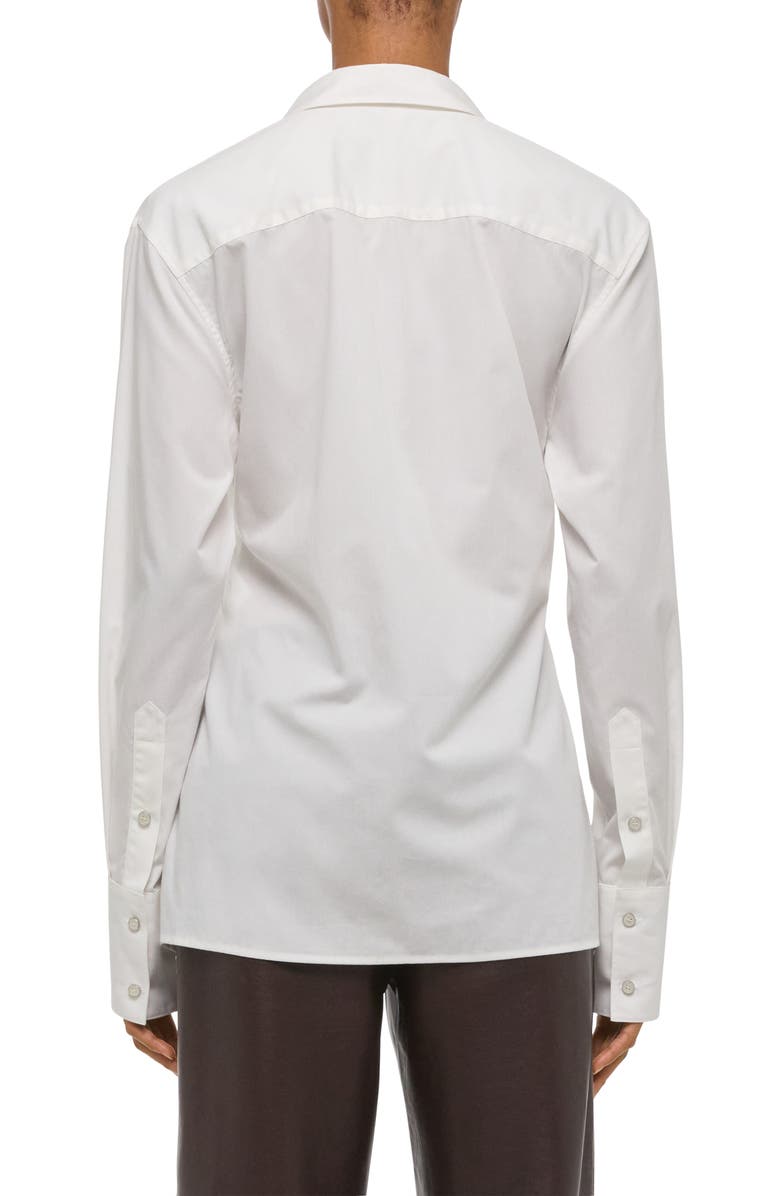 Helmut Lang Apron Woven Shirt, Alternate, color, White