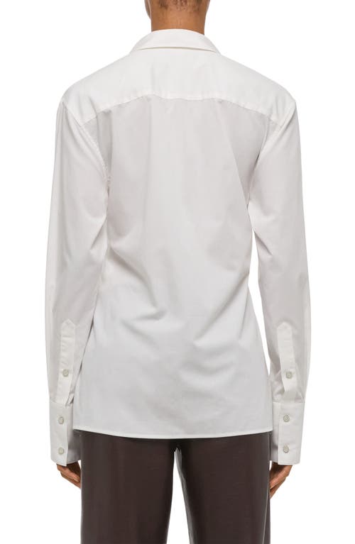 Helmut Lang Apron Woven Shirt In White