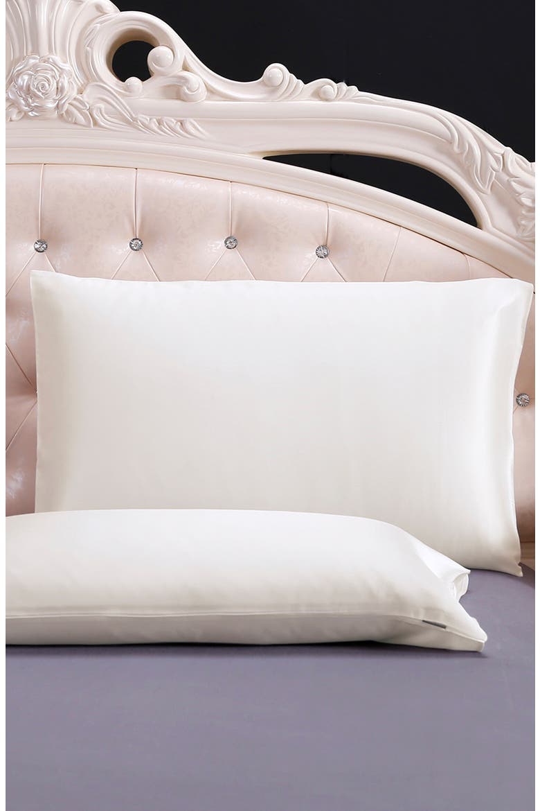 100% Silk Terse Envelope Pillowcase, Alternate, color, Ivory