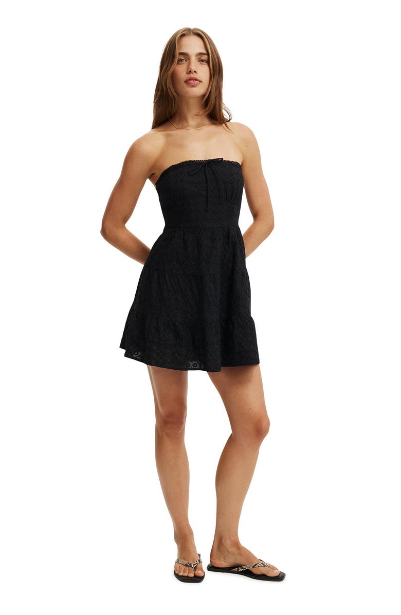 Cotton On Women's Jaime Strapless Mini Dress, Alternate, color,
