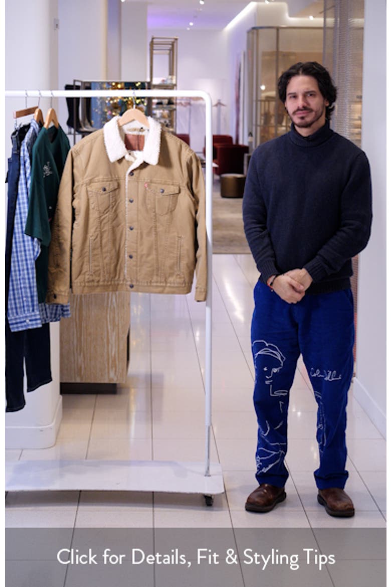 Type III High Pile Fleece Lined Denim Trucker Jacket video