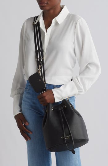 rosie leather bucket bag