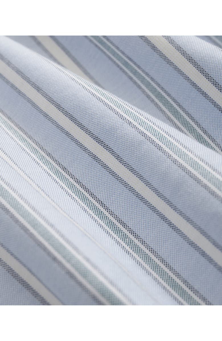 Brooks Brothers Stripe Regular Fit Stretch Button Down Shirt, Alternate, color, Hydrangea Outline Stpripe