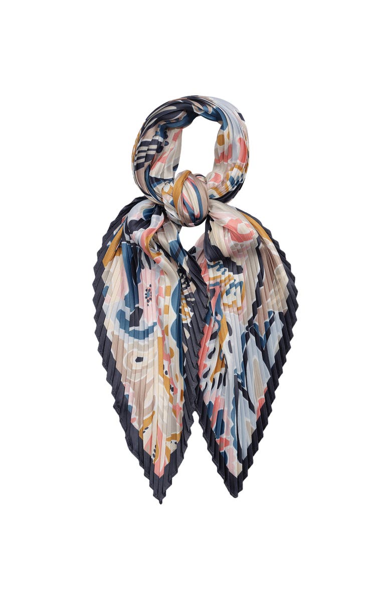 Echo Paisley Pleated Diamond, Alternate, color, Camel