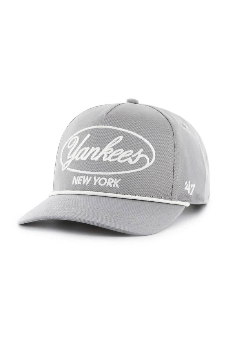 Men's '47 Gray New York Yankees Foundational Hitch Adjustable Hat, Alternate, color, Gray