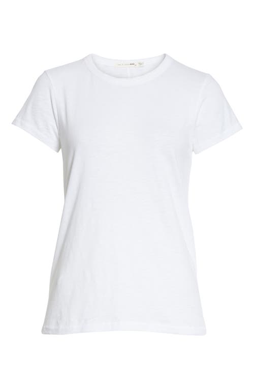 Rag & Bone The Slub Organic Pima Cotton T-shirt In White