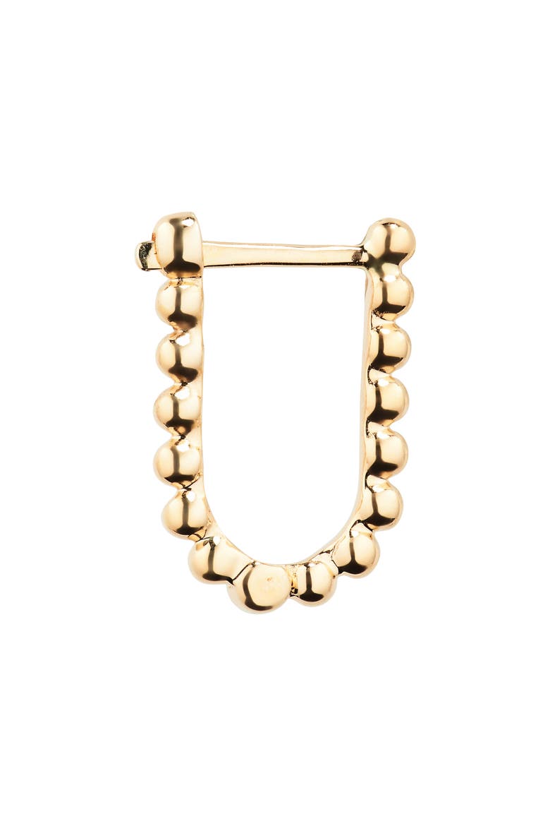 Poppy Rae U-Hoop Earrings, Alternate, color, YELLOW GOLD