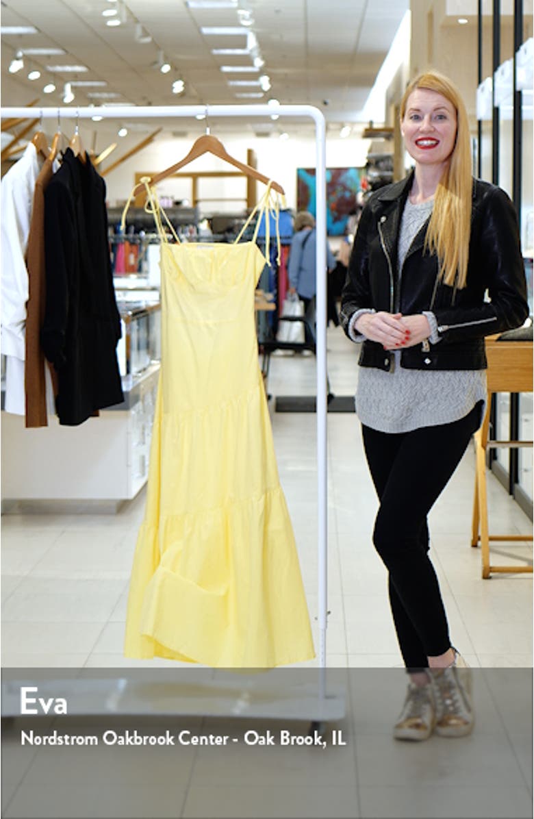 Brexley Tiered Cotton Maxi Sundress, sales video thumbnail