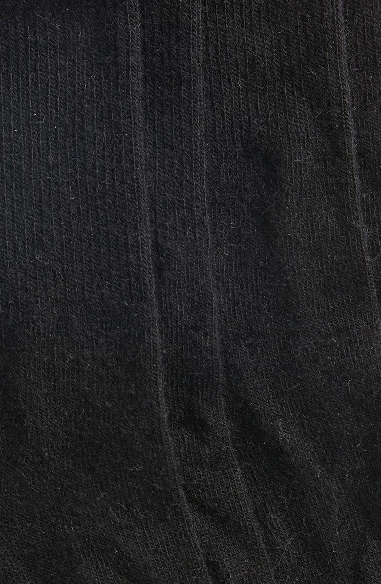 Hue 2-Pack Wool Blend Mini Crew Socks, Alternate, color, Black Pack