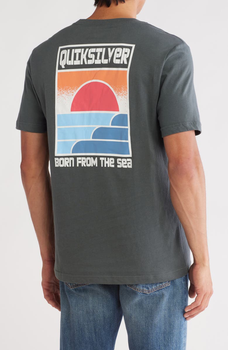 Quiksilver Logo Cotton Graphic T-Shirt, Alternate, color, 