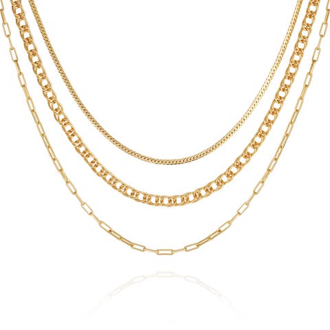 Multi-Row Chain Necklace