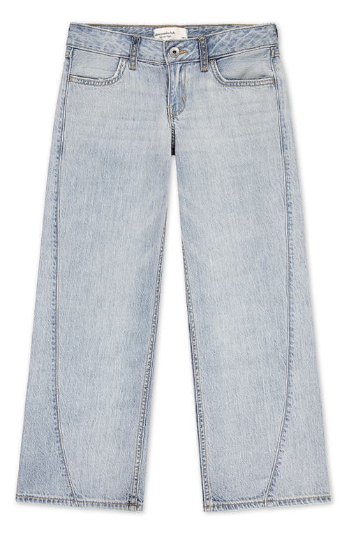 Abercrombie Kids Kids' Seamed Baggy Jeans In Gray