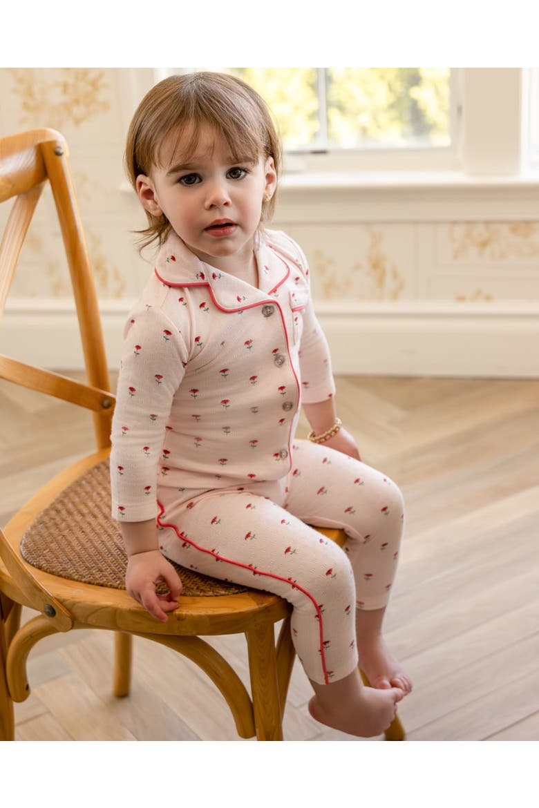 2 Piece Girls Dreams Pointelle Pajama Set, Alternate, color, Pink