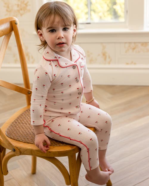 Minimoi 2 Piece Baby Girl Dreams Pointelle Pajama Set In Multi